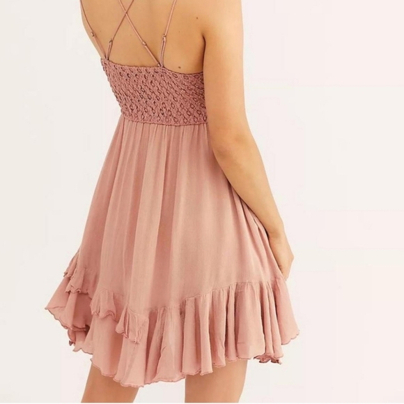 NWT Free People One Adella Rose Slip Dress Sz S/P - Picture 2 of 9